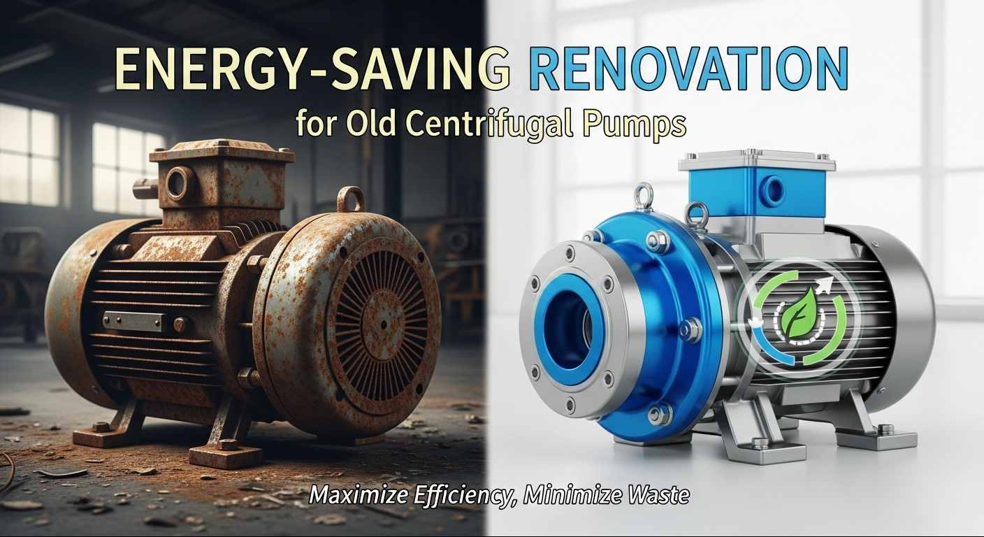 Renovare cu economie de energie pentru pompe centrifuge vechi