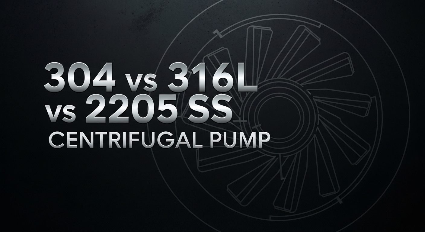 Pompă centrifugă 304 vs 316L vs 2205 SS