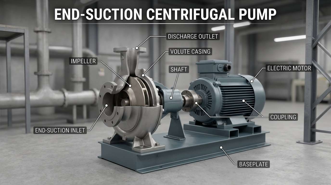 Ce este o pompă centrifugă cu aspirație finală?