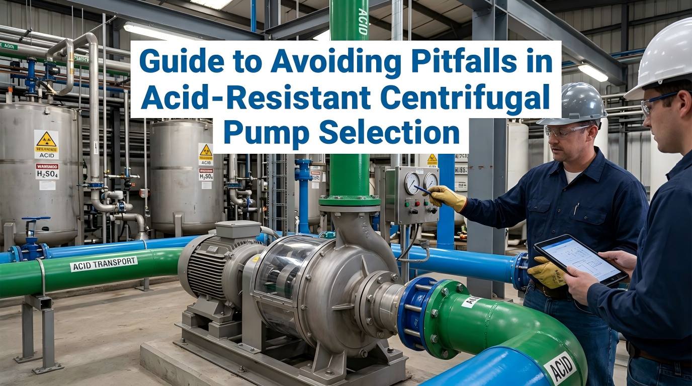 Ghid pentru evitarea capcanelor în alegerea pompelor centrifuge rezistente la acizi