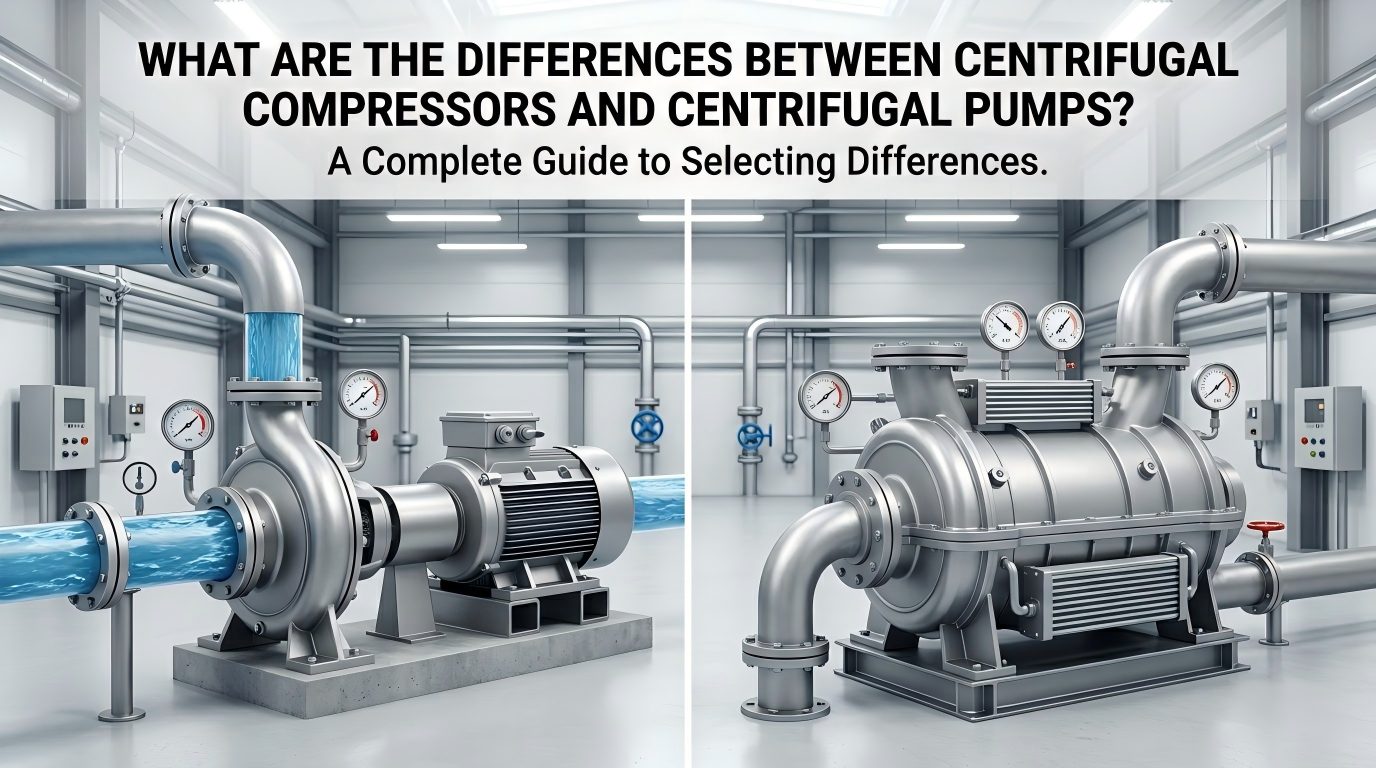Care sunt diferențele dintre compresoarele centrifuge și pompele centrifuge? Un ghid complet pentru diferențele de selecție