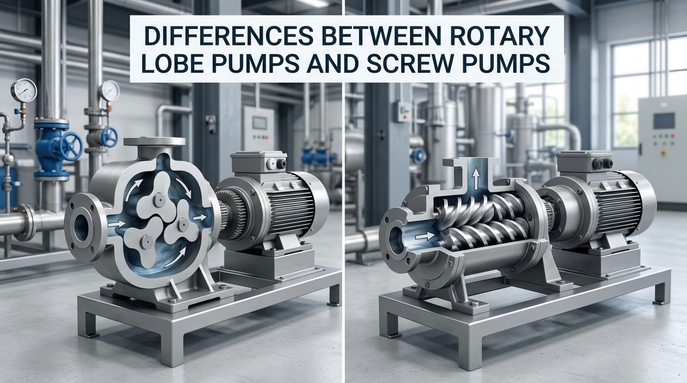 Diferențele dintre pompele cu lobi rotativi și pompele cu șurub