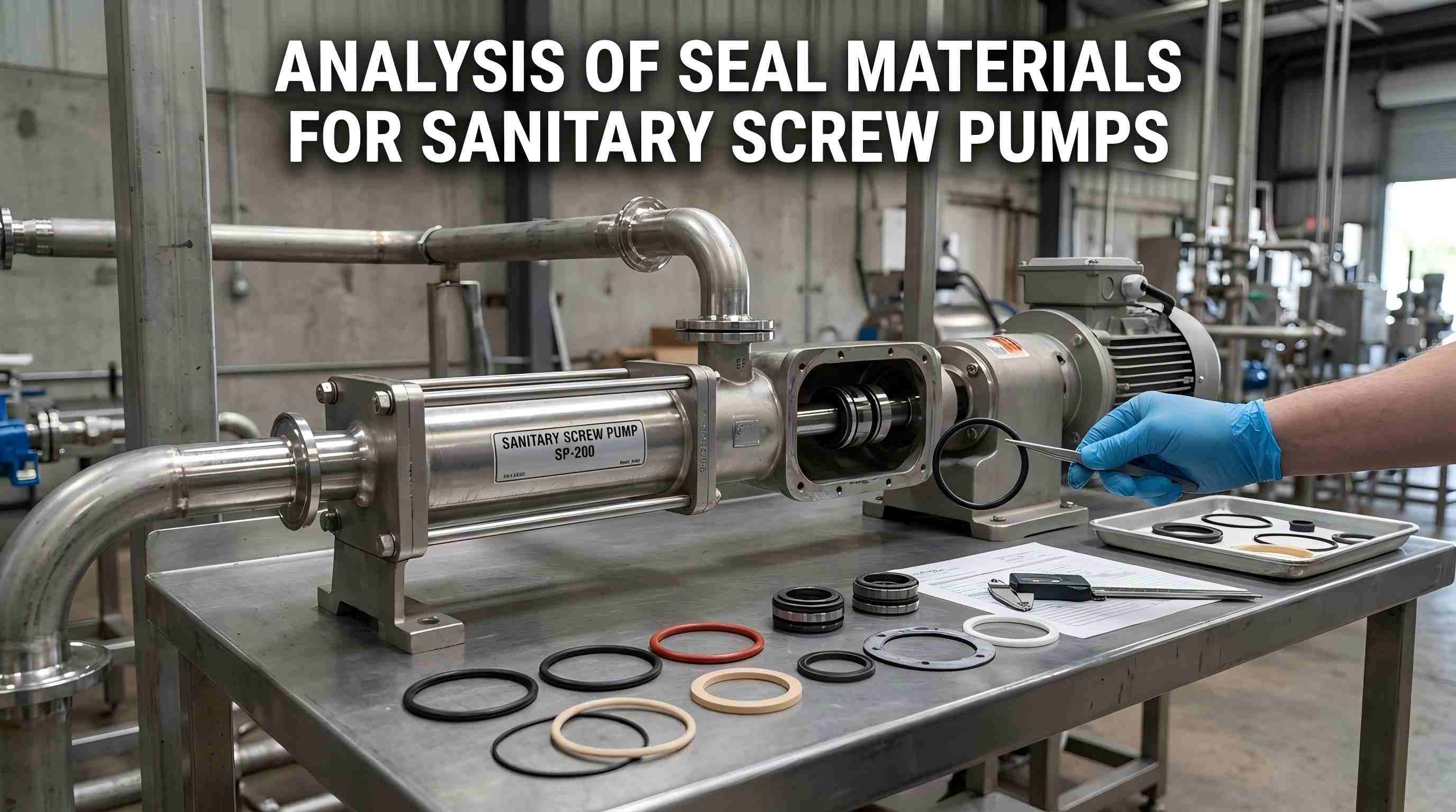 Analiza materialelor de etanșare pentru pompele sanitare cu șurub