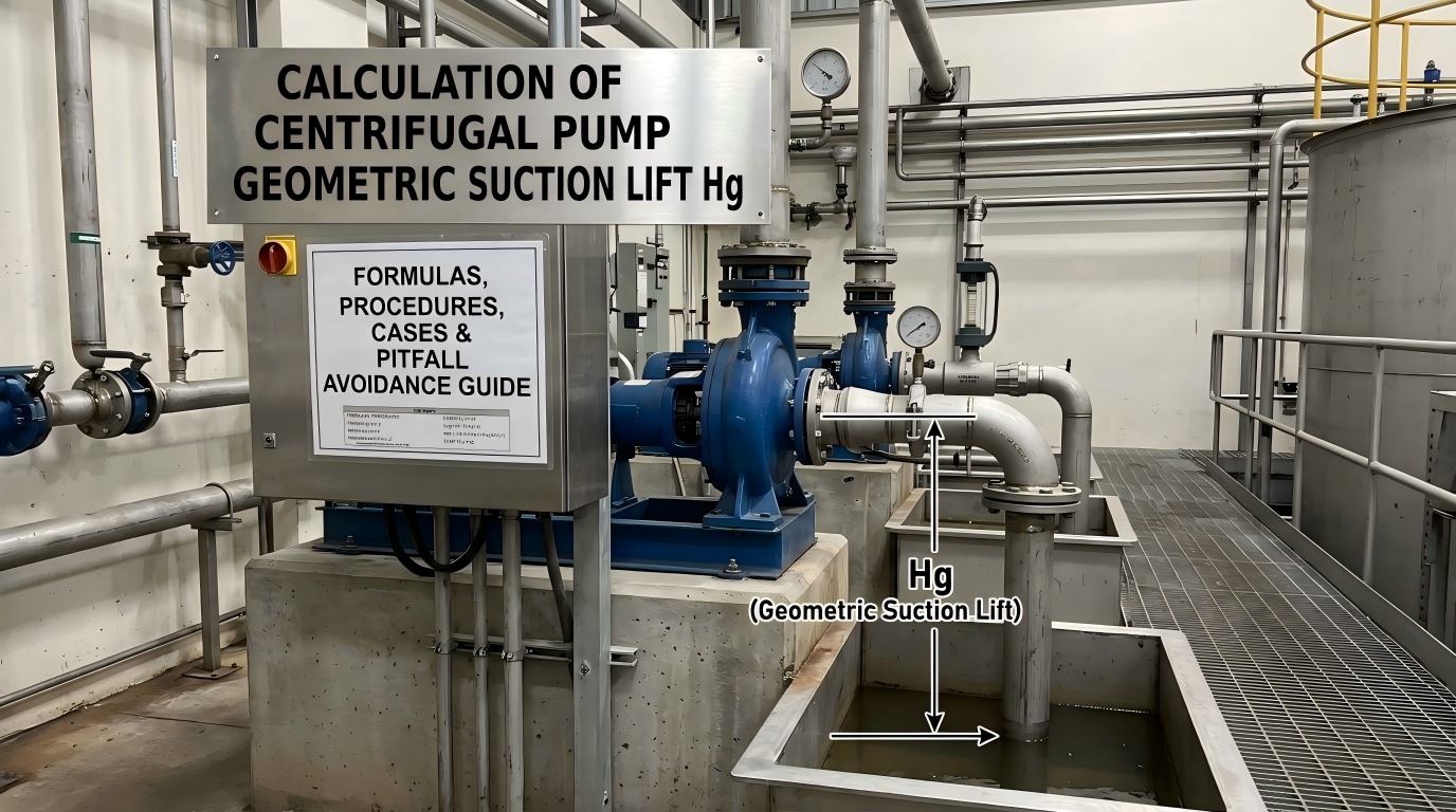 Calculul ridicării geometrice de aspirație a pompei centrifuge Hg: formule, proceduri, cazuri și ghid pentru evitarea capcanelor