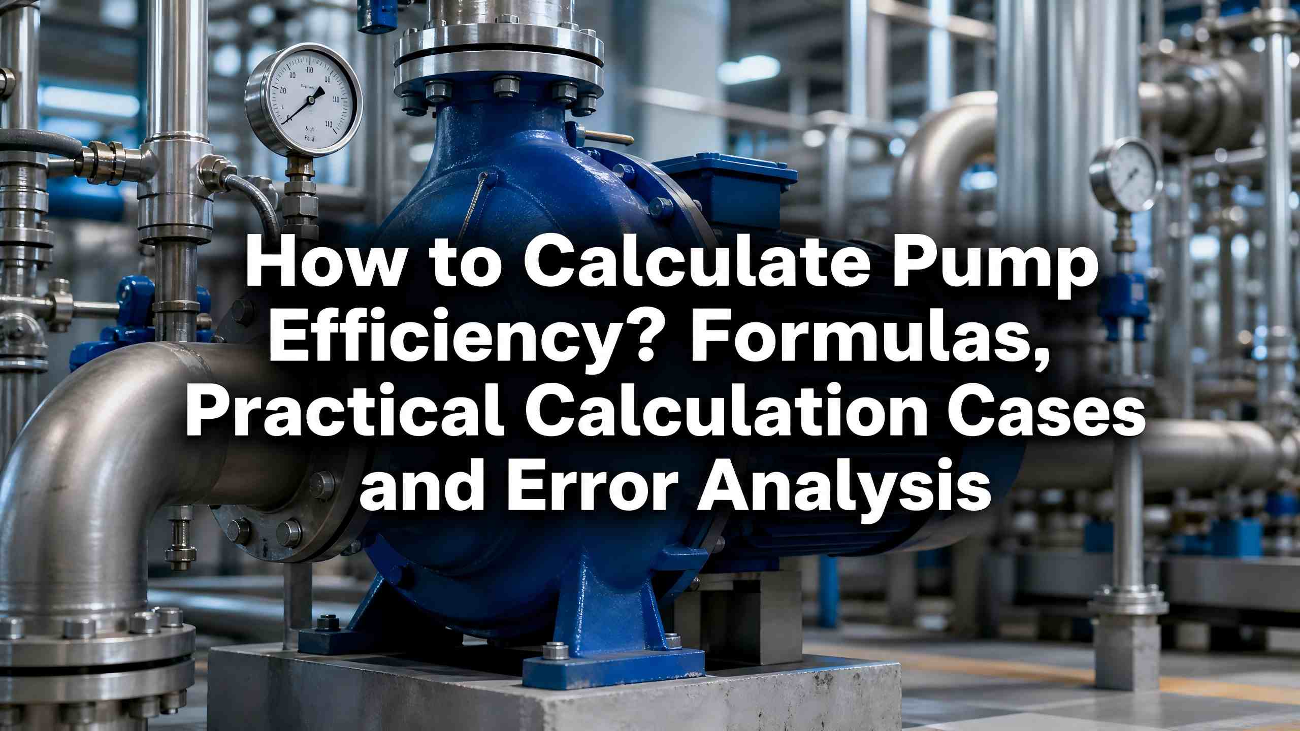Cum se calculează eficiența pompei? Formule, cazuri practice de calcul și analiza erorilor