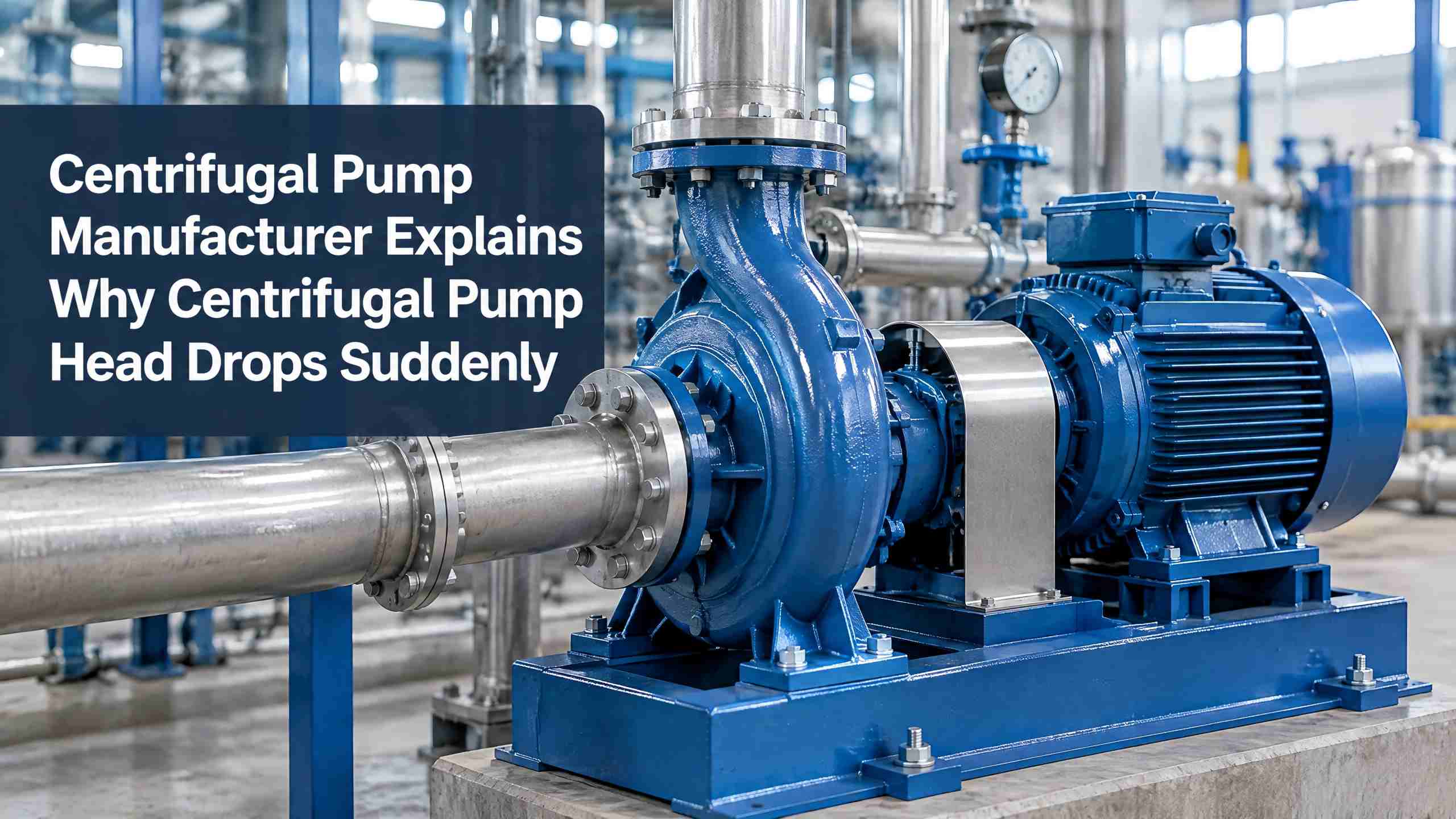 Producătorul de pompe centrifuge explică de ce capul pompei centrifuge scade brusc