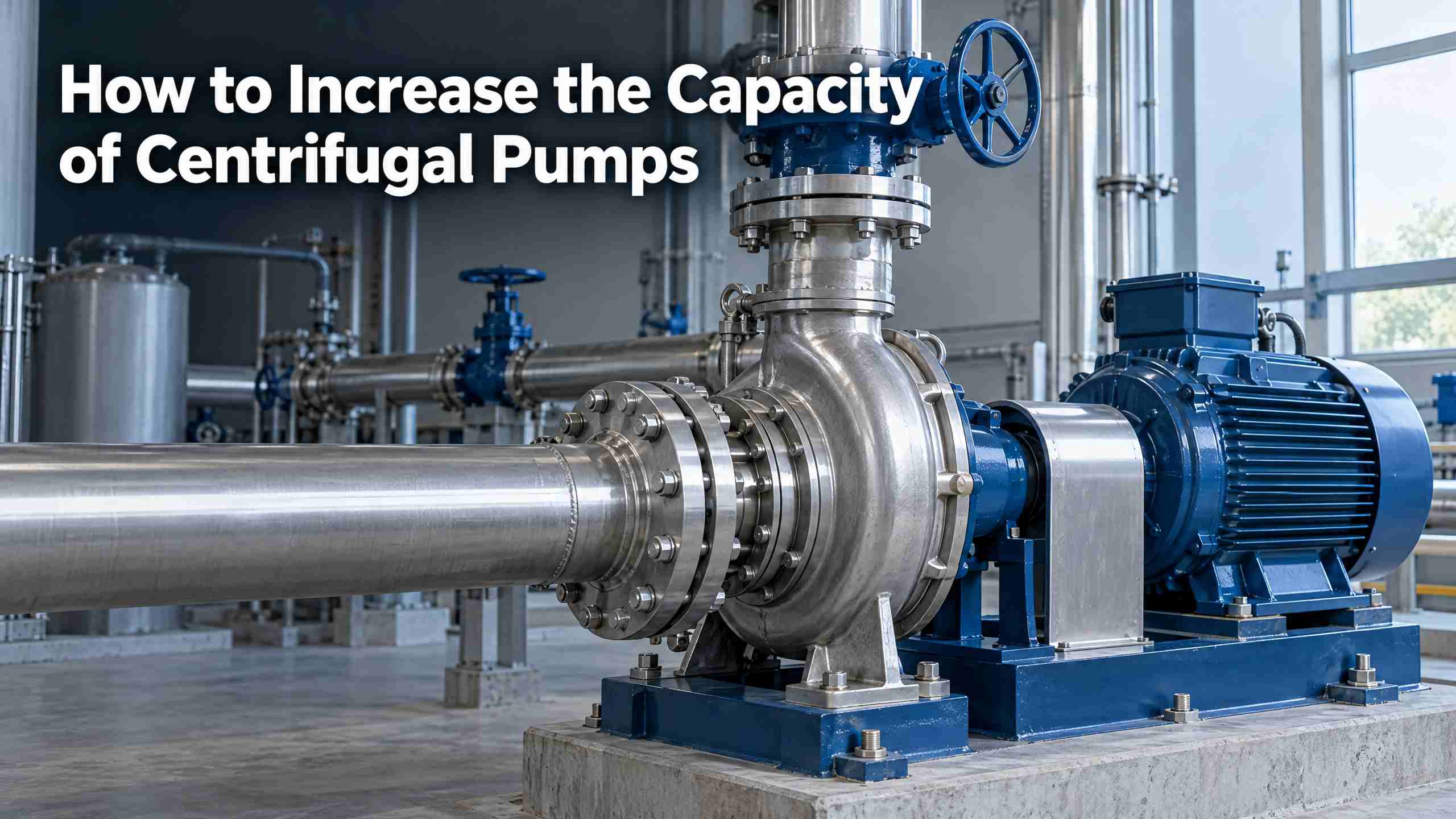 Cum să creșteți capacitatea pompelor centrifuge