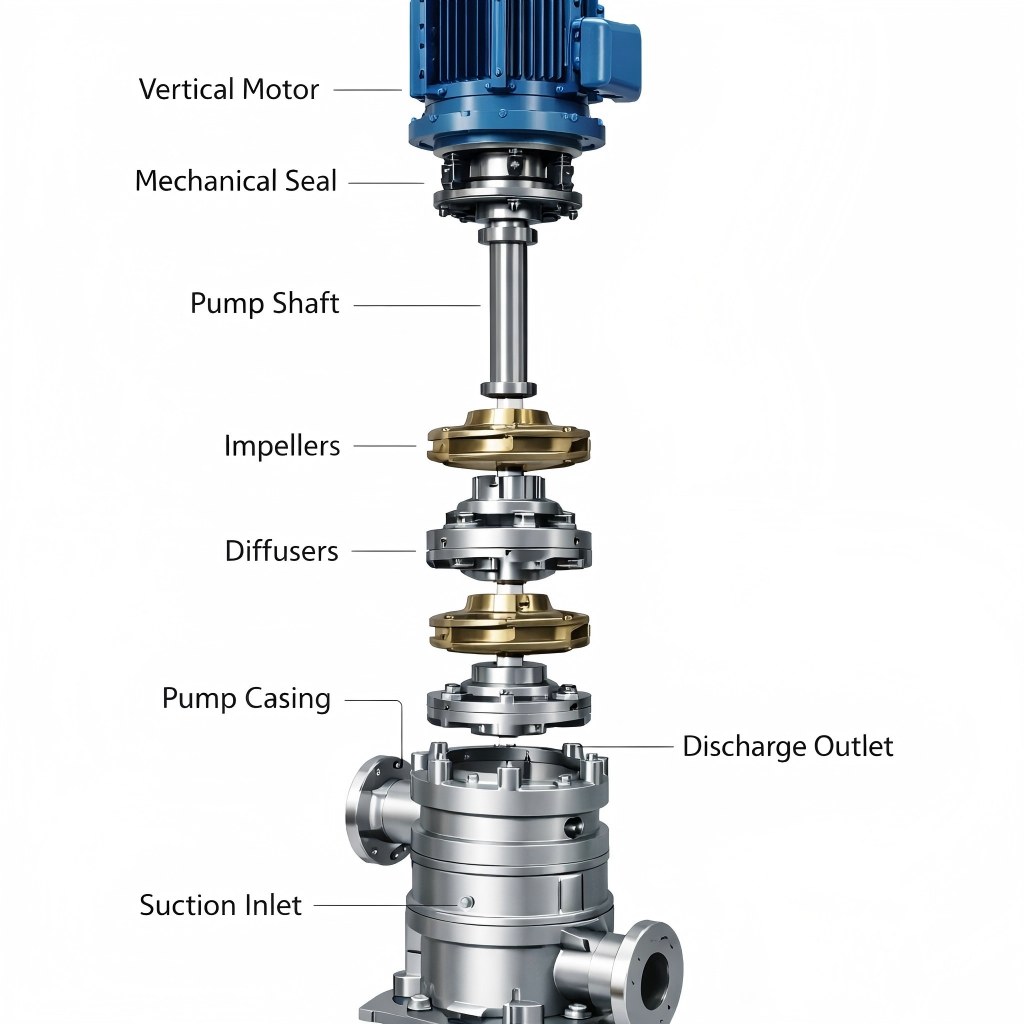 vertical pump structure